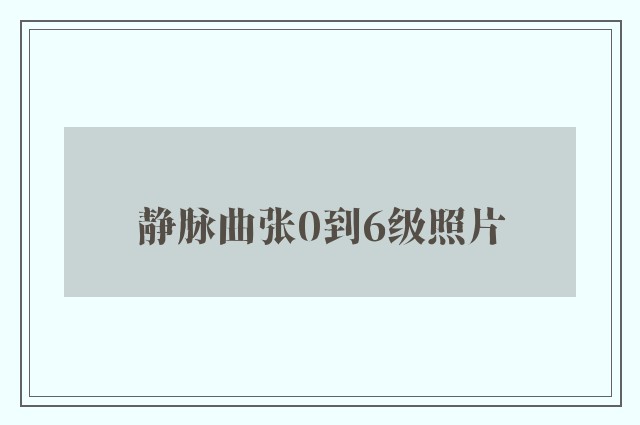 静脉曲张0到6级照片